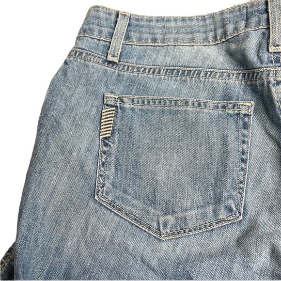 NWT Paige Jimmy Jimmy Skinny Nico Blue Metallic Knee Jeans Size 27 - Picture 6 of 11